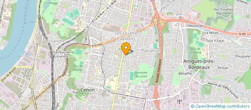localisation de l'entreprise MONSIEUR MARC LE MOIGNE  CENON