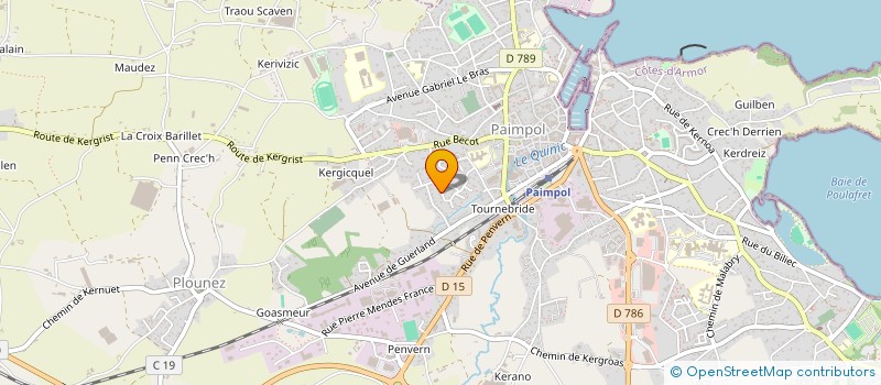 localisation de l'entreprise MONSIEUR MARC LE PEURIAN à PAIMPOL