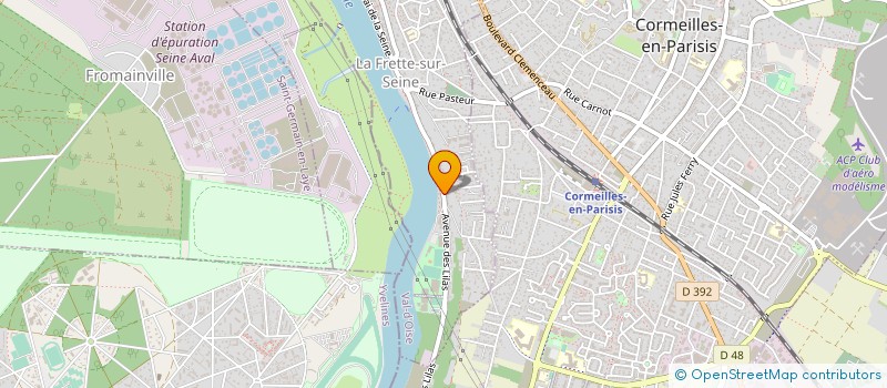 localisation de l'entreprise MONSIEUR MARC LE PRIOL  LA FRETTE-SUR-SEINE