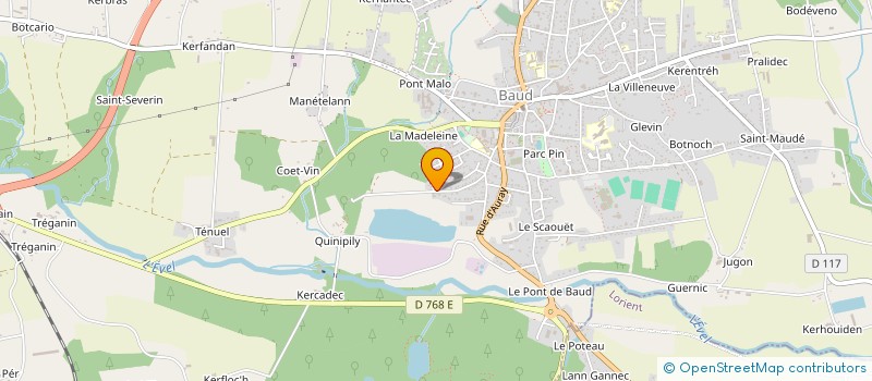 localisation de l'entreprise MONSIEUR MARC LE ROCH  BAUD