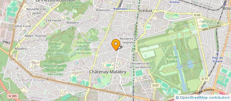 localisation de l'entreprise MONSIEUR MARC LE SELLIER DE CHEZELLES  CHATENAY-MALABRY