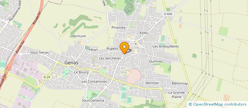 localisation de l'entreprise MONSIEUR MARC LE TIEC  GENAS