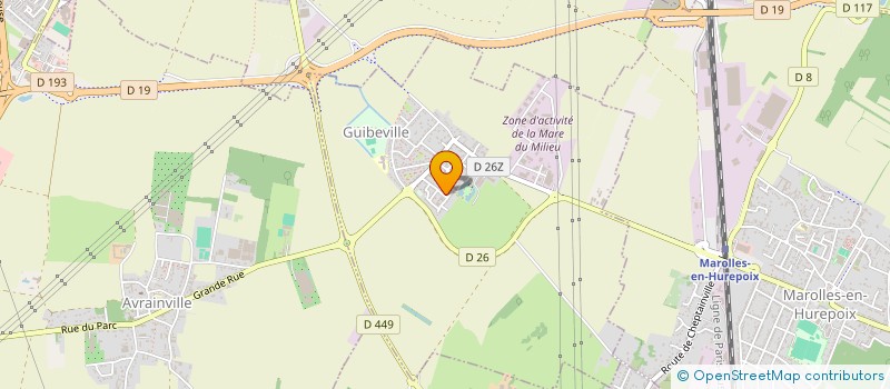 localisation de l'entreprise MONSIEUR MARC LE TIEC  GUIBEVILLE