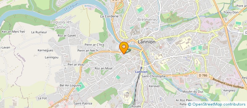 localisation de l'entreprise MONSIEUR MARC LE TOUMELIN  LANNION