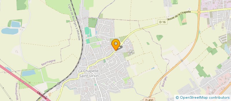 localisation de l'entreprise MONSIEUR MARC LEBERT  LA CHAPELLE-SAINT-URSIN