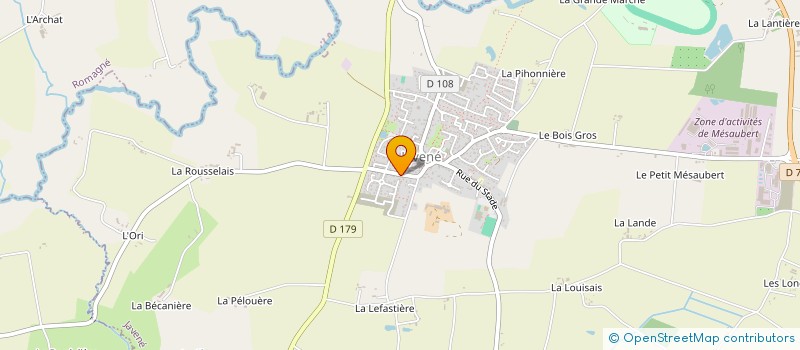 localisation de l'entreprise MONSIEUR MARC LEBESLOURD  JAVENE