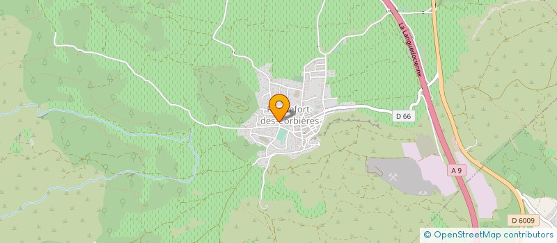 localisation de l'entreprise MONSIEUR MARC LEBLOND  ROQUEFORT-DES-CORBIERES