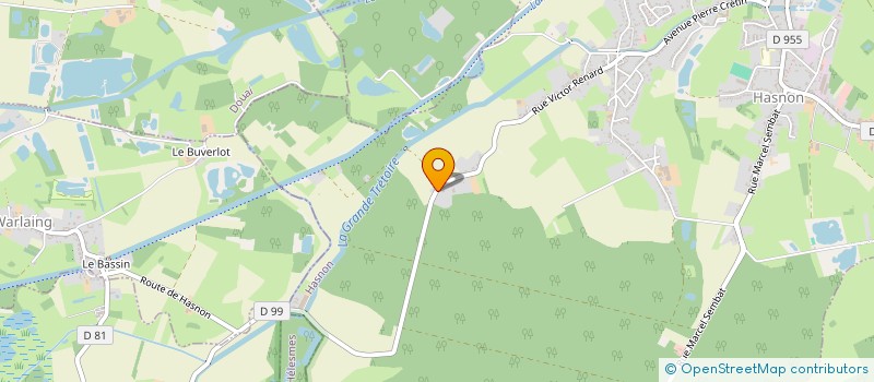 localisation de l'entreprise MONSIEUR MARC LEBRUN  HASNON