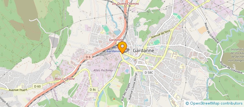 localisation de l'entreprise MONSIEUR MARC LECAT  GARDANNE