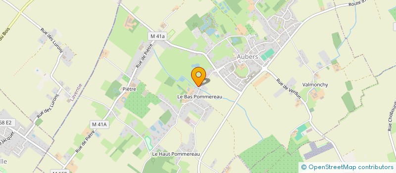 localisation de l'entreprise MONSIEUR MARC LECOEUCHE à AUBERS