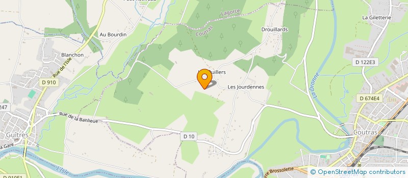 localisation de l'entreprise MONSIEUR MARC LECOEUVRE à COUTRAS