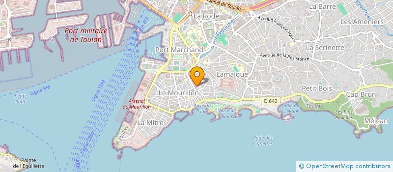 localisation de l'entreprise MONSIEUR MARC LECOMTE-DUROUIL  TOULON