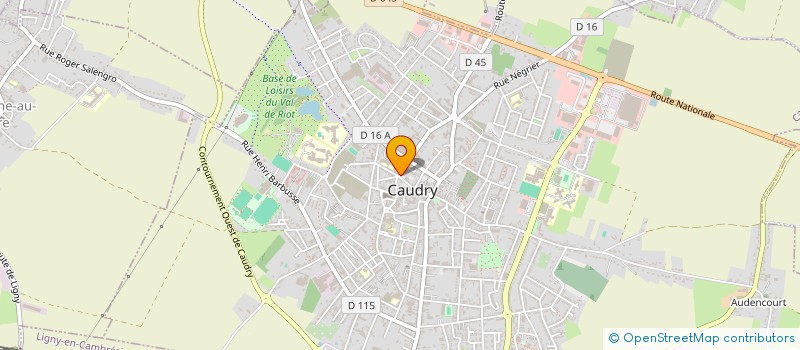 localisation de l'entreprise MONSIEUR MARC LECOT  CAUDRY