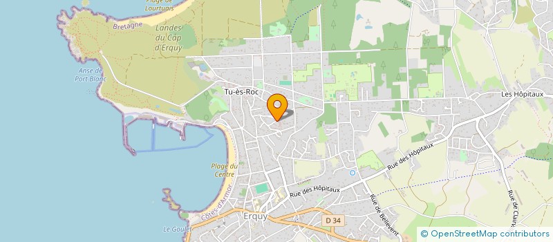 localisation de l'entreprise MONSIEUR MARC LEDRU  ERQUY