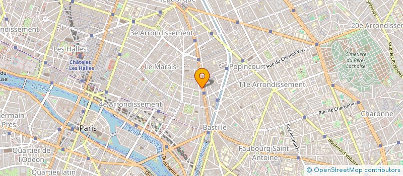 localisation de l'entreprise MONSIEUR MARC LEFEBVRE  PARIS