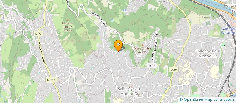 localisation de l'entreprise MONSIEUR MARC LEFEBVRE  SAINT CYR AU MONT D OR