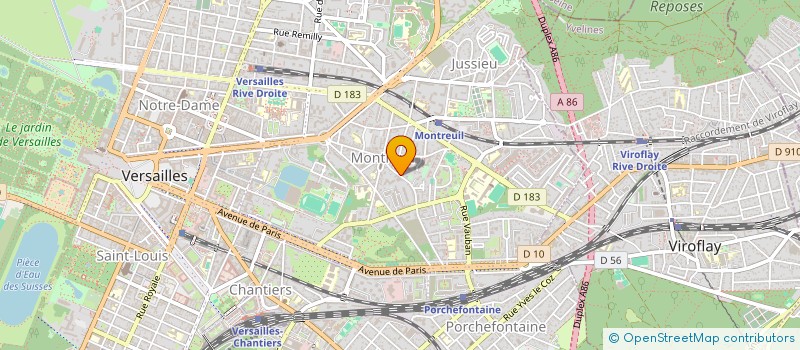 localisation de l'entreprise MONSIEUR MARC LEFEVRE à VERSAILLES