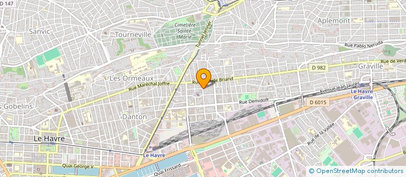 localisation de l'entreprise MONSIEUR MARC LEFLAMAND  LE HAVRE