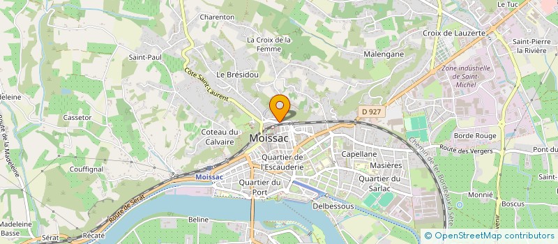 localisation de l'entreprise MONSIEUR MARC LEGER  MOISSAC