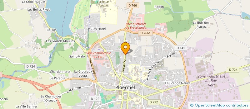 localisation de l'entreprise MONSIEUR MARC LEGRAND  PLOERMEL