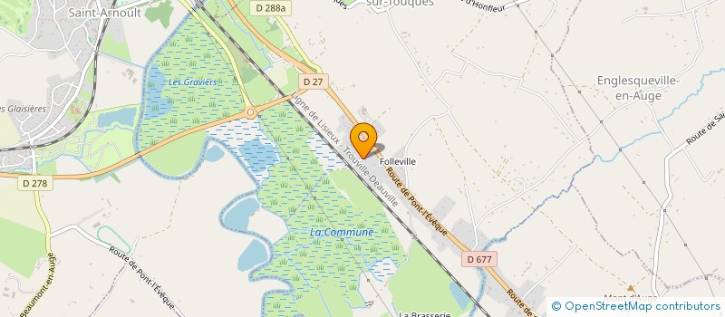 localisation de l'entreprise MONSIEUR MARC LEGRAND  BONNEVILLE-SUR-TOUQUES