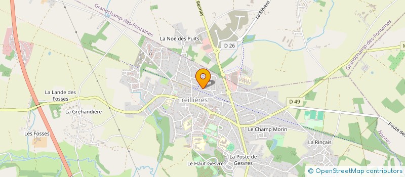 localisation de l'entreprise MONSIEUR MARC LEGRIS à TREILLIERES