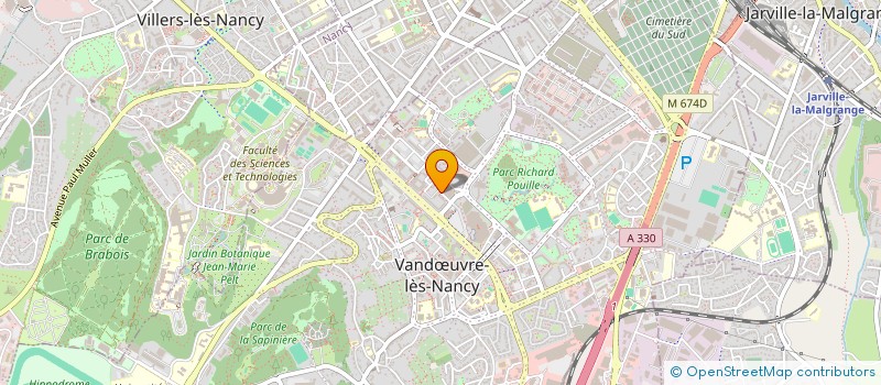 localisation de l'entreprise MONSIEUR MARC LEGROS  VANDUVRE-LES-NANCY