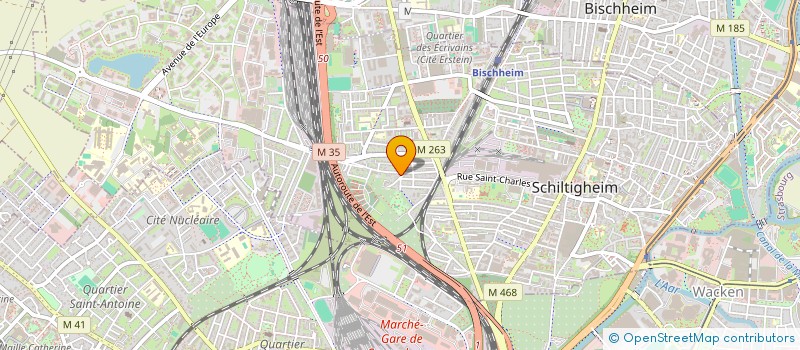 localisation de l'entreprise MONSIEUR MARC LEMAIRE  SCHILTIGHEIM