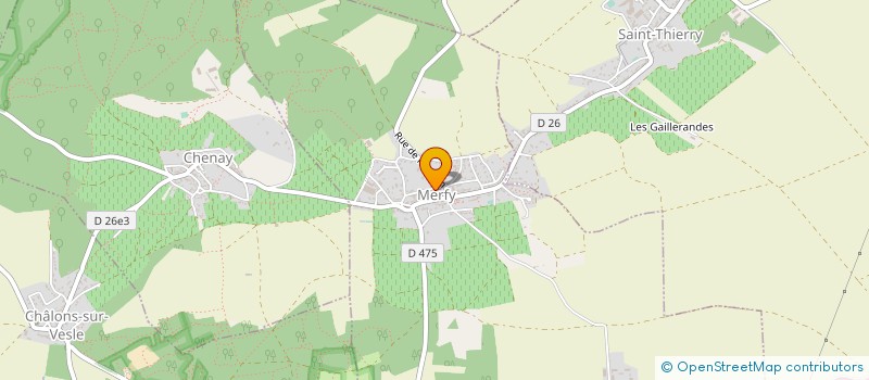 localisation de l'entreprise MONSIEUR MARC LEMOINE  MERFY