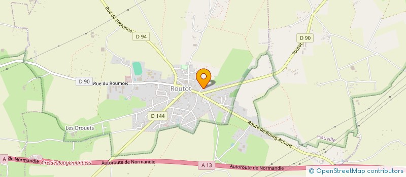 localisation de l'entreprise MONSIEUR MARC LEMONNIER à ROUTOT