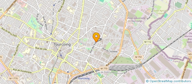 localisation de l'entreprise MONSIEUR MARC LENNE à TOURCOING