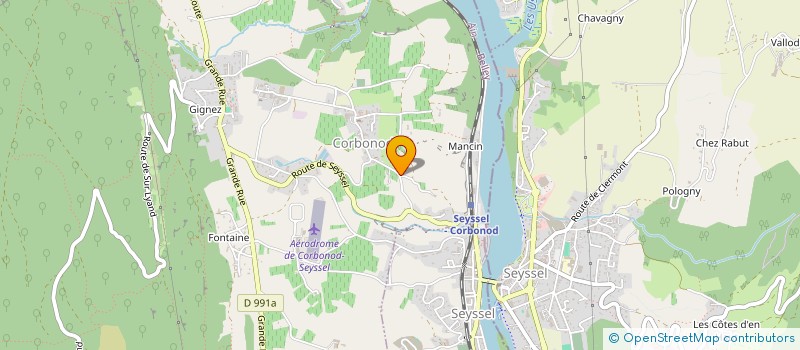 localisation de l'entreprise MONSIEUR MARC LERGES  CORBONOD