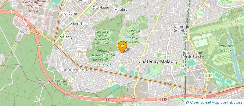 localisation de l'entreprise MONSIEUR MARC LEROUX  CHATENAY-MALABRY