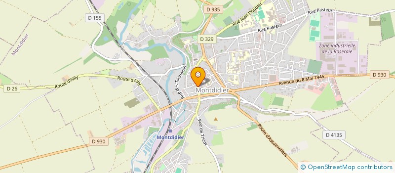 localisation de l'entreprise MONSIEUR MARC LEROY à MONTDIDIER