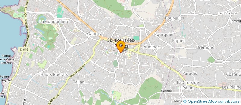 localisation de l'entreprise MONSIEUR MARC LESAGE à SIX-FOURS-LES-PLAGES