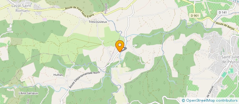 localisation de l'entreprise MONSIEUR MARC LETELLIER  AIGUEZE