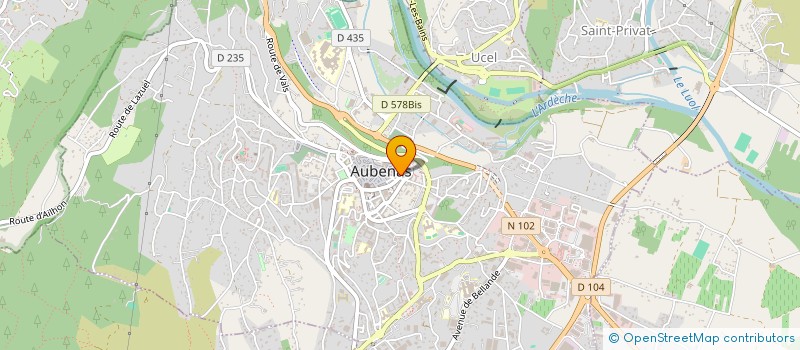 localisation de l'entreprise MONSIEUR MARC LEURIDANT à AUBENAS