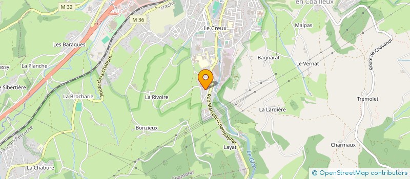 localisation de l'entreprise MONSIEUR MARC LEVEILLE  SAINT-CHAMOND