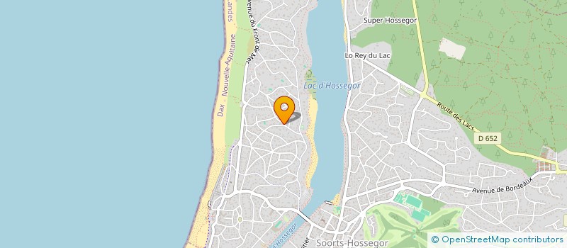 localisation de l'entreprise MONSIEUR MARC LEVERGER  SOORTS-HOSSEGOR