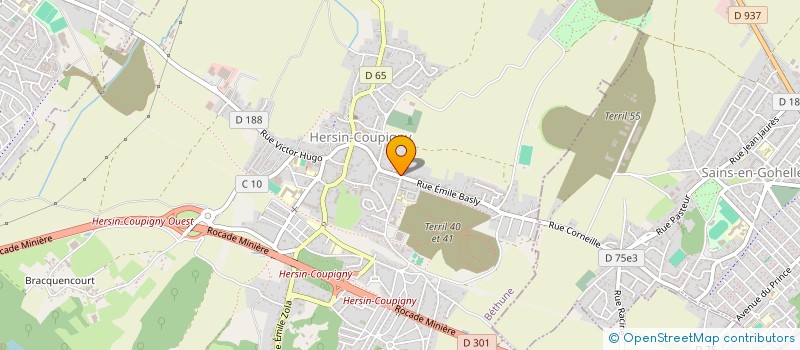 localisation de l'entreprise MONSIEUR MARC LHERBIER  HERSIN-COUPIGNY