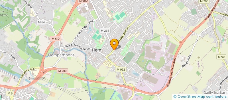 localisation de l'entreprise MONSIEUR MARC LHOTELLERIE  HEM