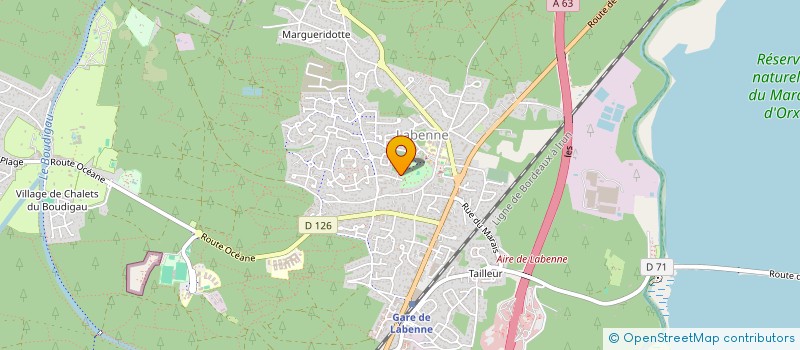 localisation de l'entreprise MONSIEUR MARC LINARD  LABENNE