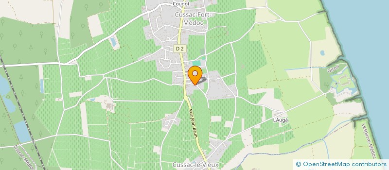 localisation de l'entreprise MONSIEUR MARC LONGUEPEE  CUSSAC-FORT-MEDOC