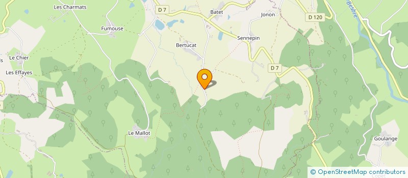 localisation de l'entreprise MONSIEUR MARC LOPES  LE MAYET-DE-MONTAGNE