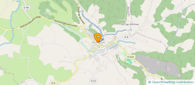 localisation de l'entreprise MONSIEUR MARC LOUMIET  AURIGNAC