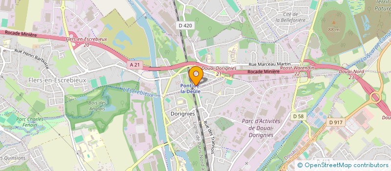 localisation de l'entreprise MONSIEUR MARC LOURDEL  FLERS-EN-ESCREBIEUX