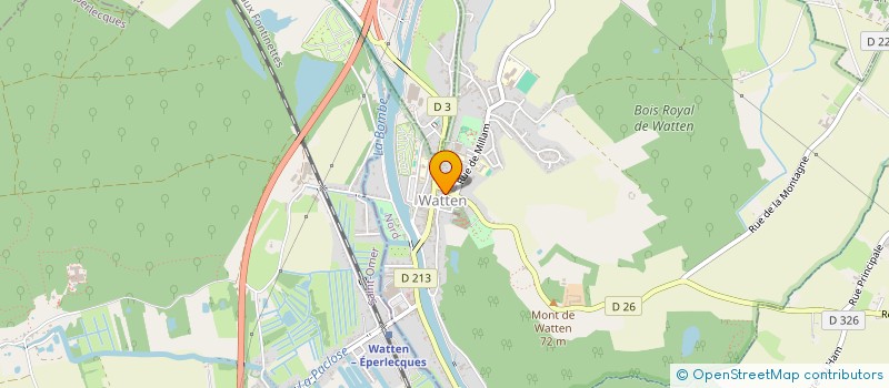 localisation de l'entreprise MONSIEUR MARC LOZINGUEZ  WATTEN