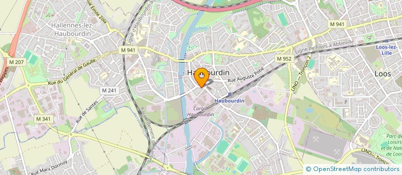 localisation de l'entreprise MONSIEUR MARC LUCAS  HAUBOURDIN