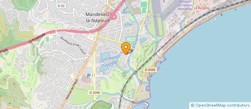 localisation de l'entreprise MONSIEUR MARC MAES  MANDELIEU-LA-NAPOULE