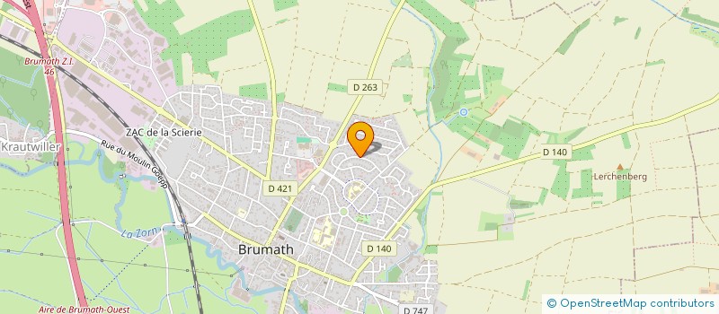 localisation de l'entreprise MONSIEUR MARC MAETZ à BRUMATH
